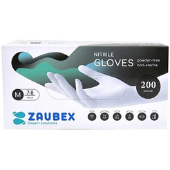 Нитриловые перчатки Zaubex 9122531 (M, 200 шт)