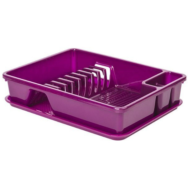 Сушилка для посуды с поддоном Drina 10061 (фиолетовый)