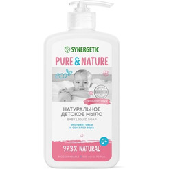 Жидкое мыло Synergetic Детское натуральное гипоаллергенное 500 мл
