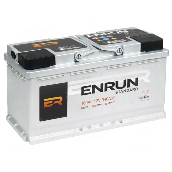 Автомобильный аккумулятор ENRUN 100 Ah R+ EN1000S