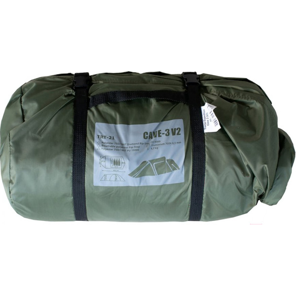Палатка экспедиционная Tramp Cave 3 Green ( V2 )