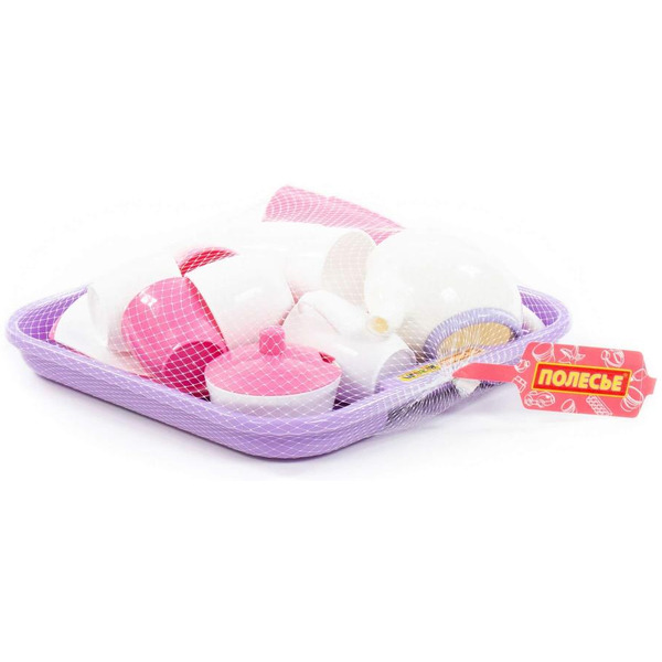 Набор игрушечной посуды Полесье Алиса 58973 (на 4 персоны, в сеточке)