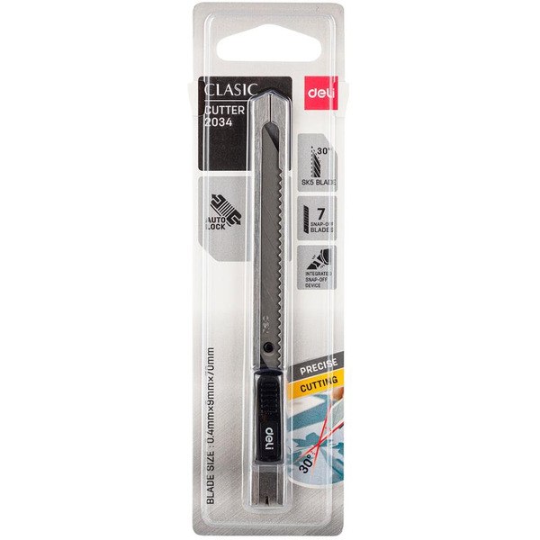 Нож канцелярский DELI 2034