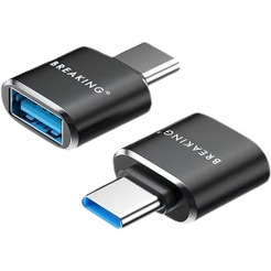 Адаптер USB-A - USB-C Breaking 24501 (черный)