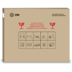 Доска стеклянная Cactus CS-GBD-65x100-BK