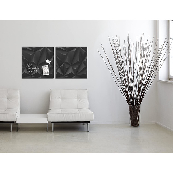 Магнитно-маркерная доска Sigel Artverum GL257 (черный бриллиант)