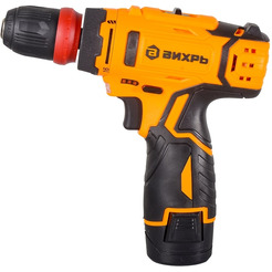 Дрель-шуруповерт Вихрь ДА-12Л-2КC (72/14/33) с 2-мя АКБ, кейс