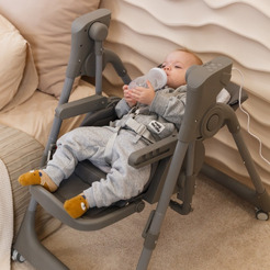 Стульчик для кормления Martin Noir Cloud (stitch grey)