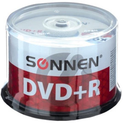 DVD+R SONNEN 4,7Гб 16x, набор 50 шт. 512577