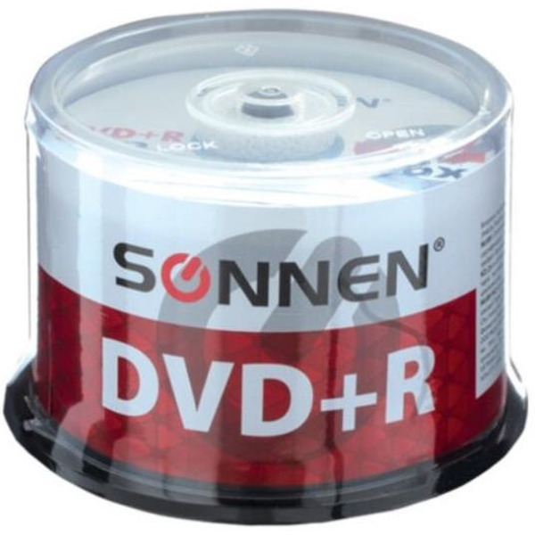 DVD+R SONNEN 4,7Гб 16x, набор 50 шт. 512577