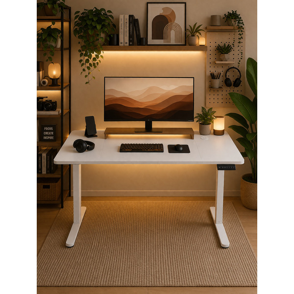 Стол с регулировкой высоты Zone51 e-Freeflow 140x75 White Z51-FLD-FFL-WH4