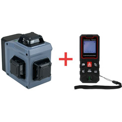 Набор ProfiPower Лазерный нивелир NL-12G + дальномер PLD-60 (E0214-4)