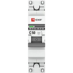 Выключатель автоматический EKF PROxima ВА 47-63 1P 50А (C) 4,5kA