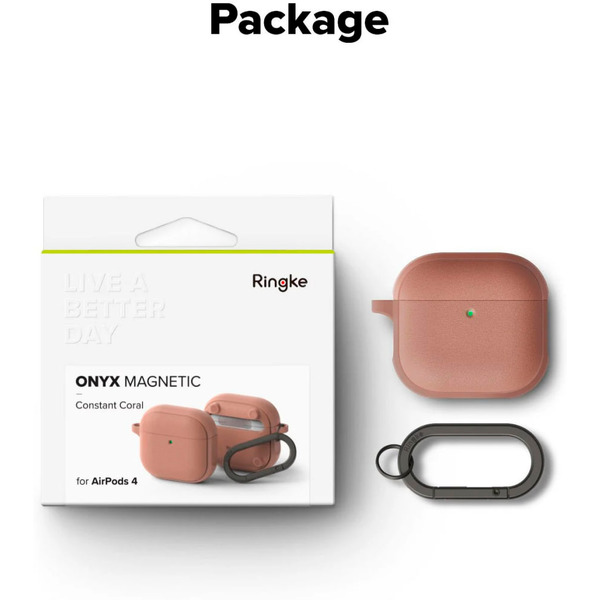 Чехол Ringke Onyx Magnetic для AirPods 4 CONSTANT CORAL