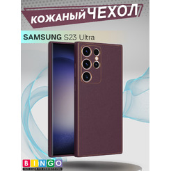 Бампер Bingo Gold Line для SAMSUNG Galaxy S23 Ultra Бордовый