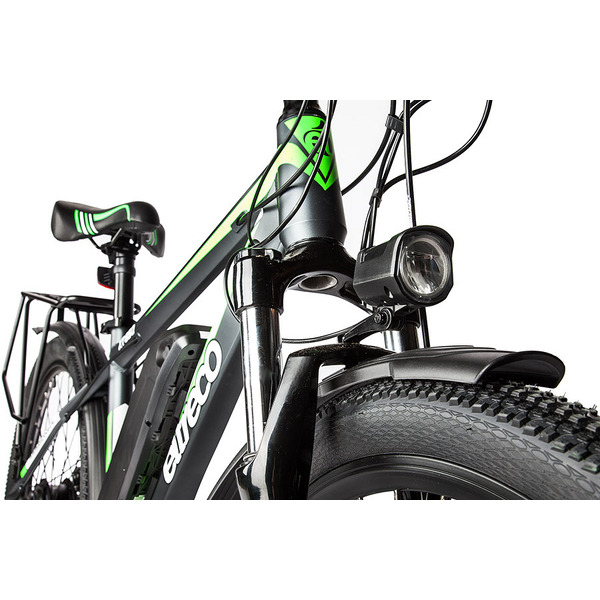 Велогибрид Eltreco XT 850 (серый/зеленый)