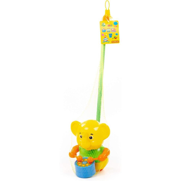 Игрушка- каталка Полесье "Слонёнок" с ручкой 96661