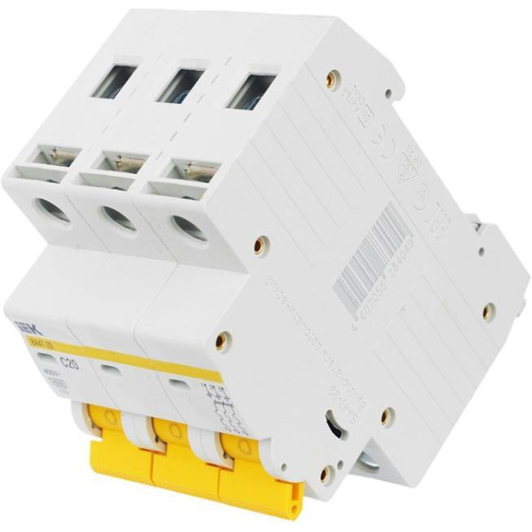 Выключатель автоматический IEK ВА 47-29 20А 3P 4.5кА С MVA20-3-020-C