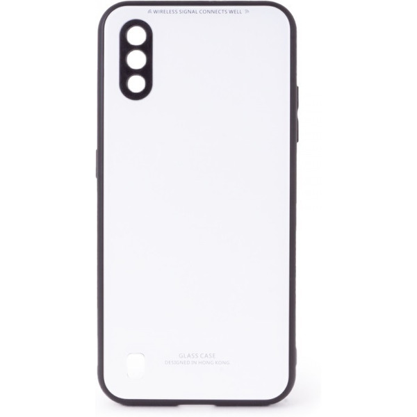 Накладка CASE Glassy для Samsung Galaxy A01 (белый)