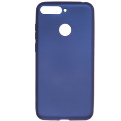 Пластиковая накладка Akami Soft-touch для Huawei Y5 Prime/Honor 7A Темно-синий (5653)