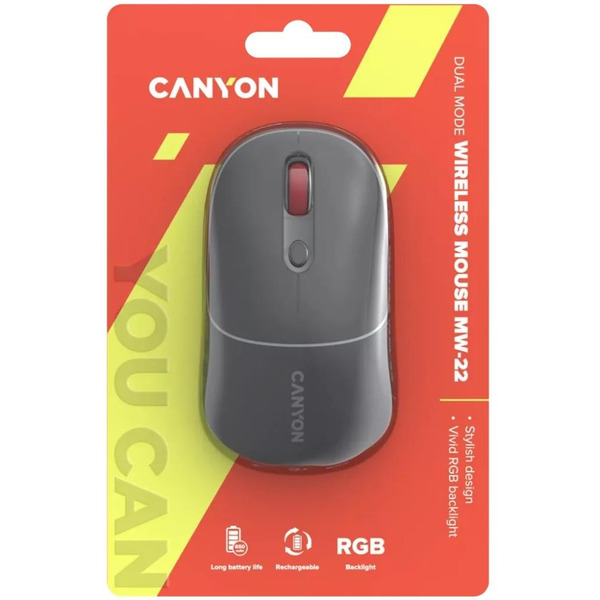 Мышь Canyon MW-22 (CNS-CMSW22DG) темно-серый