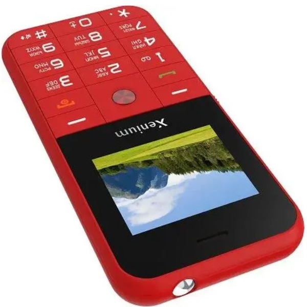 Кнопочный телефон Xenium X718 (красный)