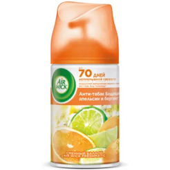 Сменный флакон AIR WICK Fresh Matic Анти-табак, бодрящий апельсин и бергамот 250 мл 0011169337