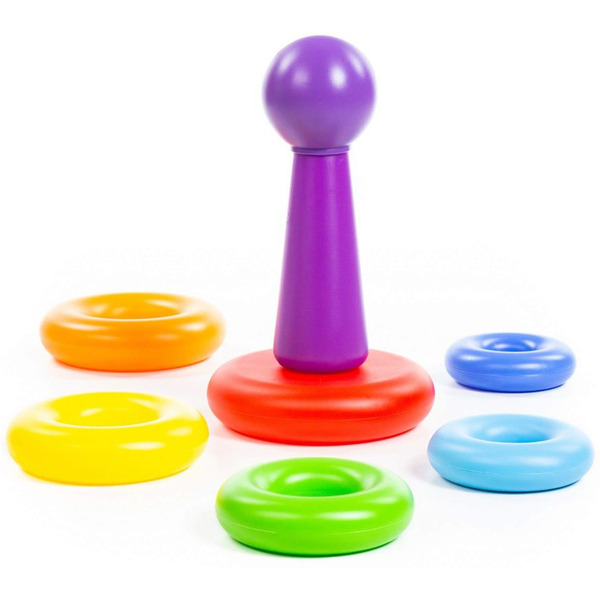 Пирамидка Полесье Колечко-шар (8 элементов) 62383