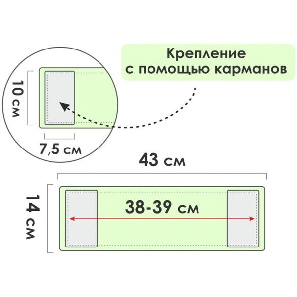 Сменная насадка для швабры PERFECTO LINEA 44-431013