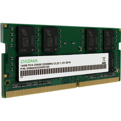 Оперативная память Digma 16ГБ DDR4 SODIMM 3200 МГц DGMAS43200016D