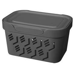 Ящик для хранения Бытпласт Econova Deluxe 1.9 л 433233511 (серый)