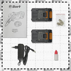 Пила цепная аккумуляторная BORT BKS-216-Li (93418279)