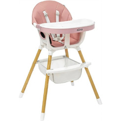 Стульчик для кормления Nino Lark (розовый)