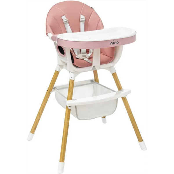 Стульчик для кормления Nino Lark (розовый)