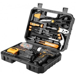 Дрель-шуруповерт Deko GCD12DU3 SET 104 (063-4133) с 2-мя АКБ, кейс, набор оснастки