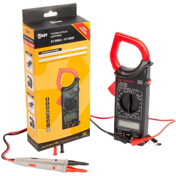 Токовые клещи цифровые КВТ PROLINE KT 266F 79133