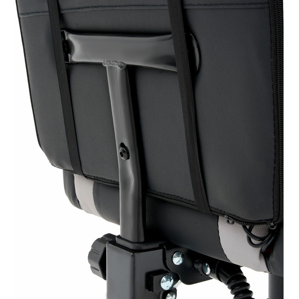 Кресло компьютерное CROMEX Quantum GM-155 (532955) черный/серый/красный