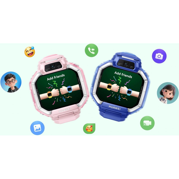 Детские умные часы Huawei Watch Kids X1 DRА-L10 (синий, с синим ремешком)