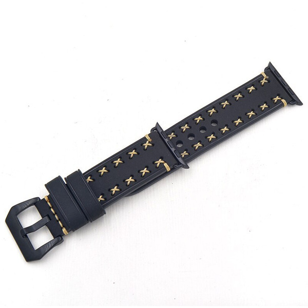 Ремешок Bingo Leather Cross для APPLE Watch Черный