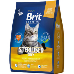 Сухой корм для кошек Брит Premium Cat Sterilized Duck & Chicken 5049820 (2кг)