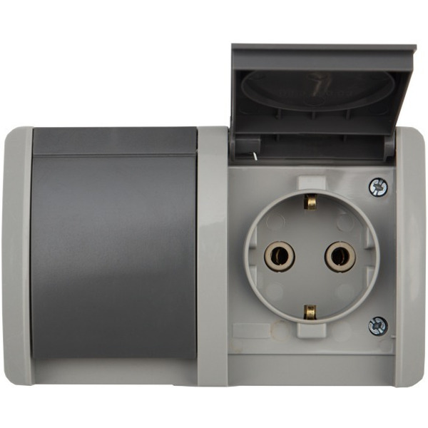 Блок из 2 розеток горизонтальный KRANZ INDUSTRIAL KR-78-0614