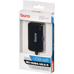 USB-хаб Buro BU-HUB4-U3.0-S