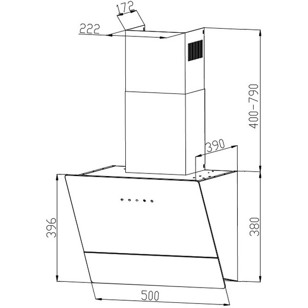 Вытяжка GRAND Lester GC 50 (черный)