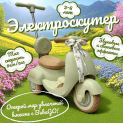 Детский электроскутер BubaGo Bicly BG 165-2 (фисташковый)