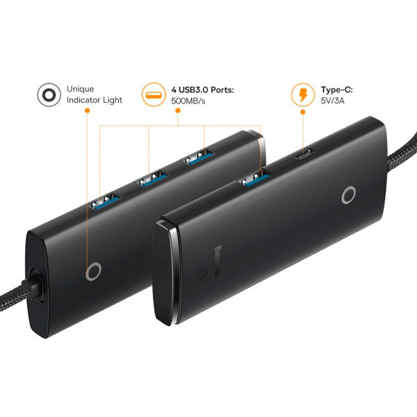 USB-хаб Baseus WKQX030001