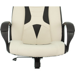 Кресло игровое Zombie 8 (1583543) белый/черный