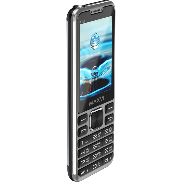 Мобильный телефон Maxvi X10i +ЗУ WC-112 (серебристый)