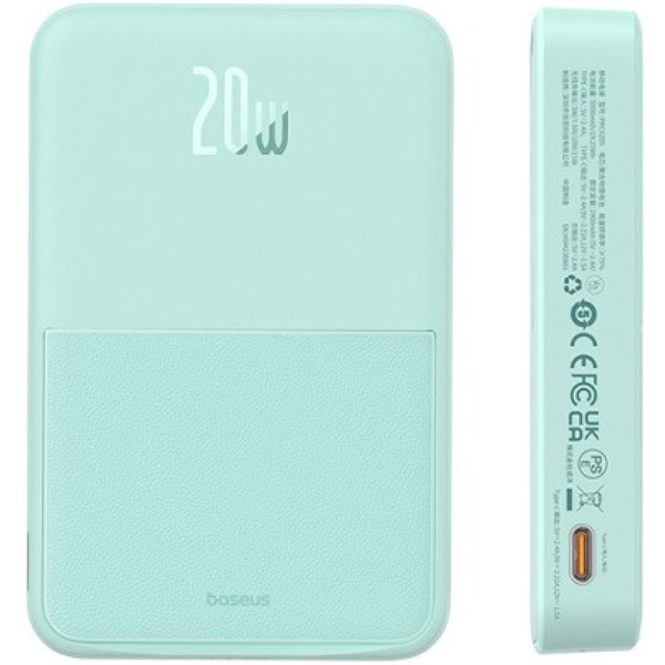 Внешний аккумулятор Baseus MagPro Magsafe 5000mAh 20W (мятный)