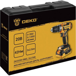 Дрель-шуруповерт Deko DKCD20-Li 085-1123
