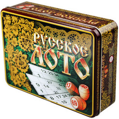Настольная игра Десятое королевство Лото Русское Русские узоры (жестяная коробка) 1776